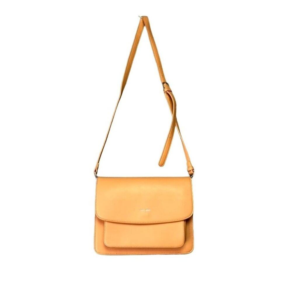 Pixie Mood Zoe Vegan Cruelty Free Leather Honey Crossbody Purse Handbag